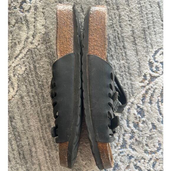 Birkenstock Granada Soft Footbed Oiled Nubuck Leather Size 42 Black - Picture 4 of 12